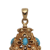 Vintage 14k Gold Lantern charm + Montreal Estate Jewelers