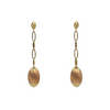 Vintage 'Chimento' Accordi Collection Two-Toned 18k Gold Drop Earrings + Montreal Estate Jewelers