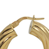 Vintage 18k Gold Twisted Round Hoop Earrings + Montreal Estate Jewelers