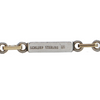 Vintage Signed 'Walter Schluep' 18k Gold and Sterling Silver Link Necklace