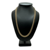 Vintage Hollow 18K Gold Curb Link Necklace + Montreal Estate Jewelers