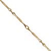 Antique 18k Gold Paper Clip/`watch fob Link Bracelet + Montreal Estate Jewelers