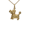 Vintage Italian 18K Yellow Gold Poodle Charm + Montreal Estate Jewelers