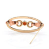 Art Deco 0.44CT Citrine and 14K Yellow and Rose Gold Brooch