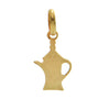 Italian 18K yellow Gold Coffee Pot Charm + Montreal Estate Jewelers