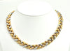 Irish Three tone 18k vintage Linked Collar Necklace, Montreal estate jewellers