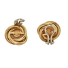 Vintage 18K Yellow Gold Angel Skin Coral Earrings + Montreal Estate Jewelers