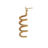 Vintage Snake 18K Gold Spiral Drop Earring + Montreal Estate Jewelers