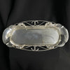 Carl Poul Petersen Sterling Silver Tray With Pea Pod Accents (Set of 2) + Montreal Estate Jewelers
