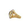 Estate David Yurman Albion Collection Citrine and Diamond 18K Gold Ring + Montreal Estate Jewelers