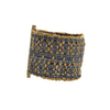 Vintage Italian Woven Fabric and 14K Gold Cuff Bracelet + Montreal Estate Jewelers