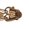 Vintage 14K Gold Fancy Floral Link Bracelet + Montreal Estate Jewelers