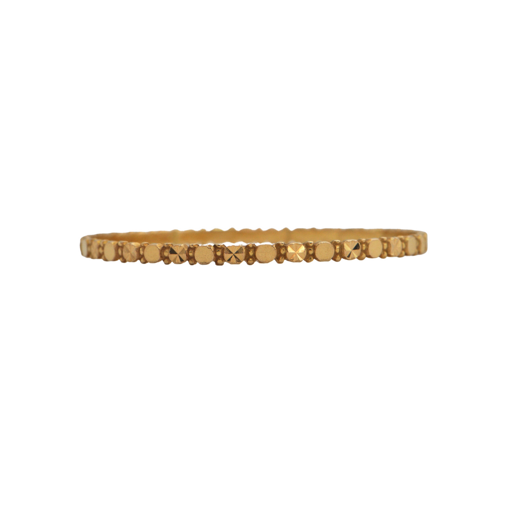 Vintage 22k Gold Bangle Bracelet + Montreal Estate Jewelers