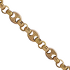 Vintage 18K Two-Toned Round and Mariner Link Bracelet + Montreal Estate Jewelers