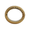 Mid-Century Italian 18k Gold Hinged Oval Bangle Bracelet + Montreal Estate Jewelers