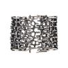 Signed Walter Schluep Large Sterling Silver Brutalist Style Panel Bracelet + Montreal Estate Jewelers