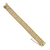 Vintage Italian 'Galma & Cordif' Diamond 18k Gold Mesh Link Bracelet + Montreal Estate Jewelers