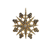Antique Victorian Seed Pearl 14k Gold Starburst Brooch/Pendant + Montreal Estate Jewelers