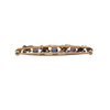 Antique Sapphire and Diamond 14k Gold Bar Pin C.1900 + Montreal Estate Jewelers
