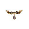 Vintage Amethyst and Pearl 14K Gold Brooch + Montreal Estate Jewelers