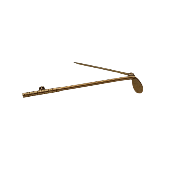 Vintage 14k yellow gold golf club pin - Daisy Exclusive Jewellers