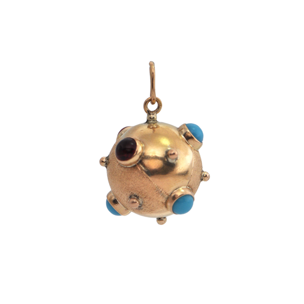 Mid-Century 18K Gold Sputnik Charm + Montreal Estate Jewelers