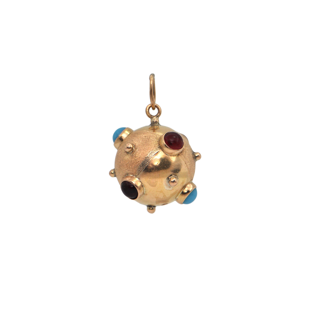 Mid-Century 18K Gold Sputnik Charm + Montreal Estate Jewelers