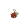 Vintage Coral 18K Gold Ladybug Charm + Montreal Estate Jewelers