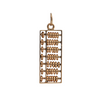 Vintage 14K Gold Abacus Charm + Montreal Estate Jewelers