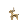 Vintage 18k Gold Airedale Terrier Charm + Montreal Estate Jewelers