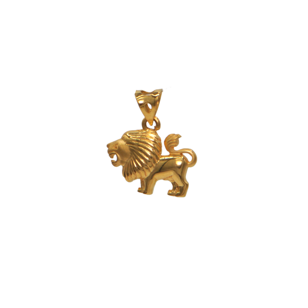 Indian 22K Gold Lion Charm (2018) + Montreal Estate Jewelers