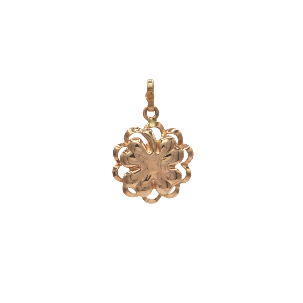 Vintage 18k Rose Gold Four Leaf Clover Charm + Montreal Estate Jewelers