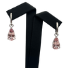 Daisy Exclusive Morganite Pear Drop Earring Enhancers 18k white gold - daisy exclusive jewellers