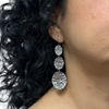 Vintage Italian 18k White Gold Drop Earrings + Montreal Estate Jewelers