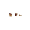 Vintage Garnet 14k Gold Stud Earrings