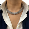 1.60 ct Diamond Vintage Italian Articulated 18k Gold Necklace