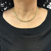 Italian Gold Fancy Link Choker Necklace
