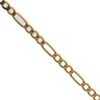 Vintage Italian 18K Yellow Gold Figaro Link Necklace + Montreal Estate Jewelers