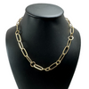 Estate 'Pomellato' 18K Gold Oval and Round Link Necklace + Montreal Estate Jewelers