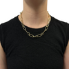 Estate 'Pomellato' 18K Gold Oval and Round Link Necklace + Montreal Estate Jewelers