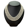 Estate Four Strand Japanese Cultured Pearls Necklace with 18K Gold Clasp