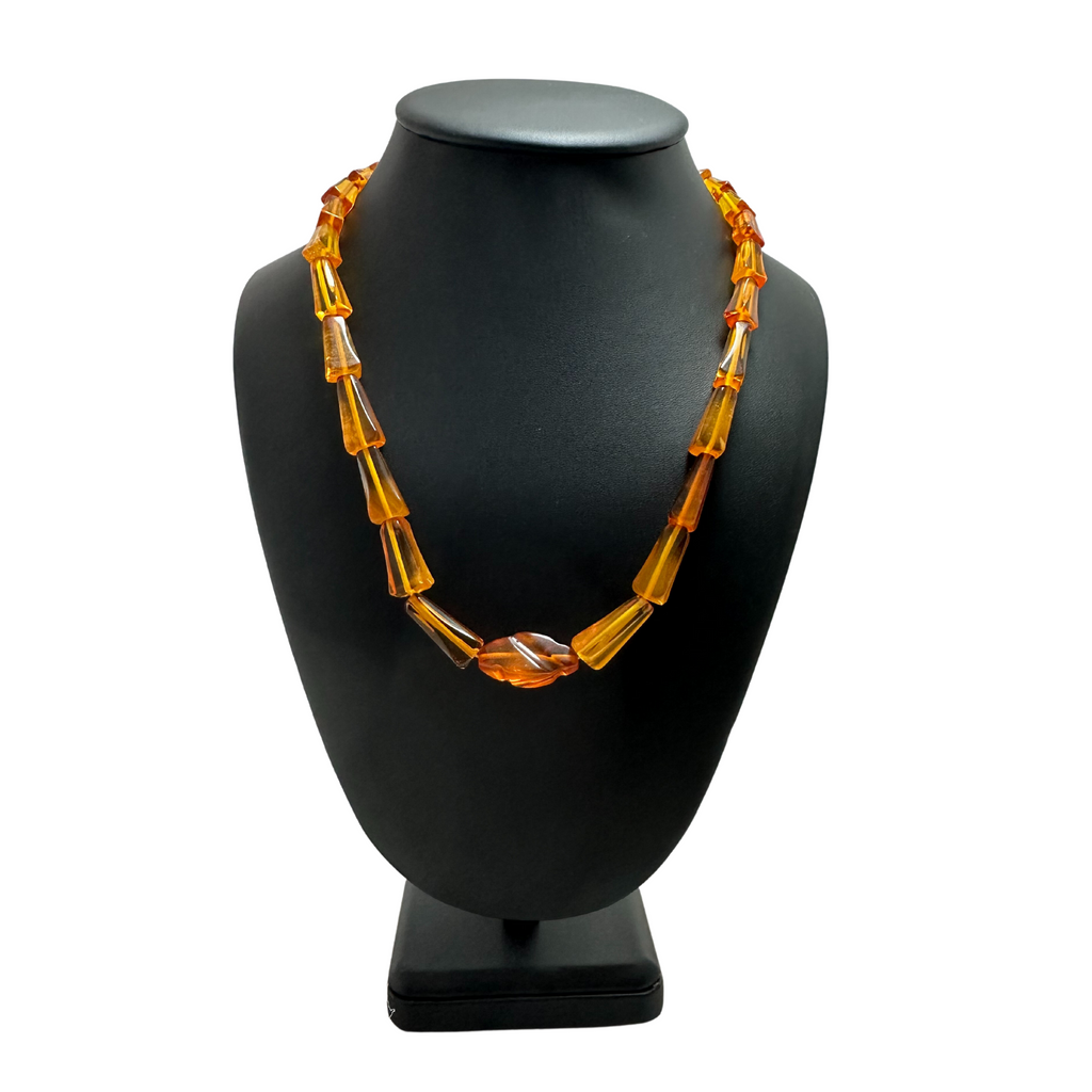 Antique Art Deco Amber Necklace + Montreal Estate Jeweler