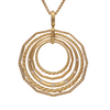 Estate David Yurman Stax Collection 18k Gold and Diamond Adjustable Length Pendant Necklace + Montreal Estate Jewelers