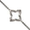 Vintage David Yurman Sterling Silver Quatrefoil Box Chain Necklace + Montreal Estate Jewelers