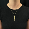 Vintage 18K Gold Articulated Fish Pendant