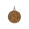 21.6k Gold 1900 10 Colones Christopher Colombus Coin Pendant + Montreal Estate Jewelers