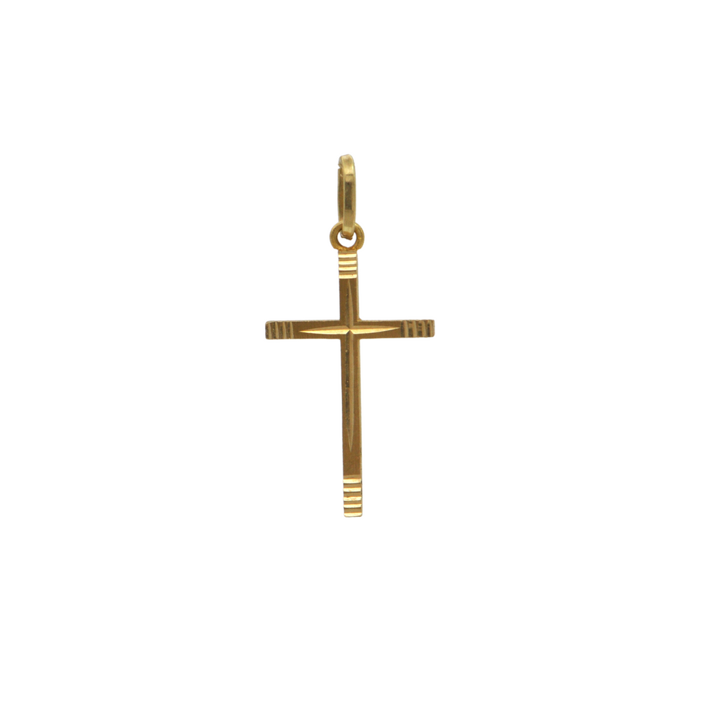 Vintage 18k Gold Cross Pendant + Montreal Estate Jewelers