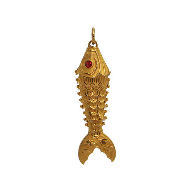 24K Gold Articulated Koi Fish Pendant + Montreal Estate Jewelers