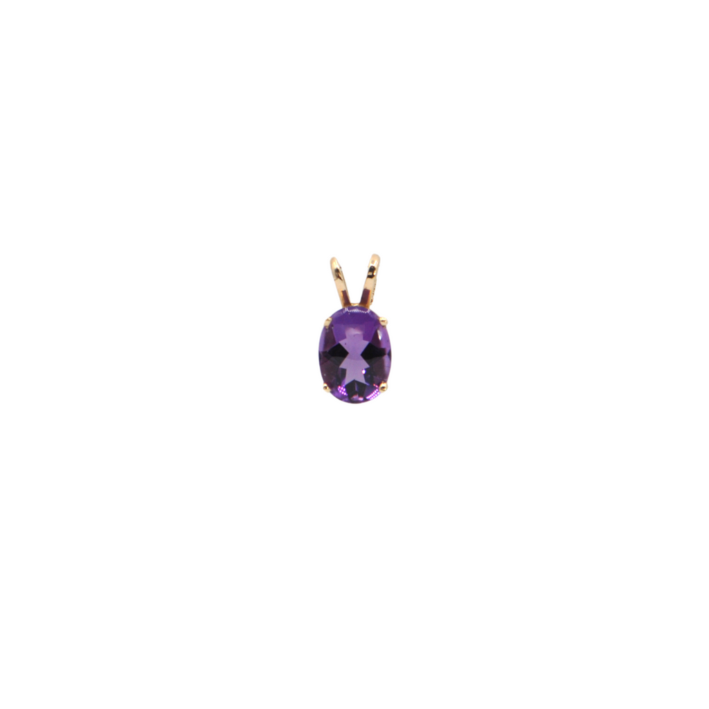 Amethyst 14k Gold Pendant + Montreal Estate Jewelers