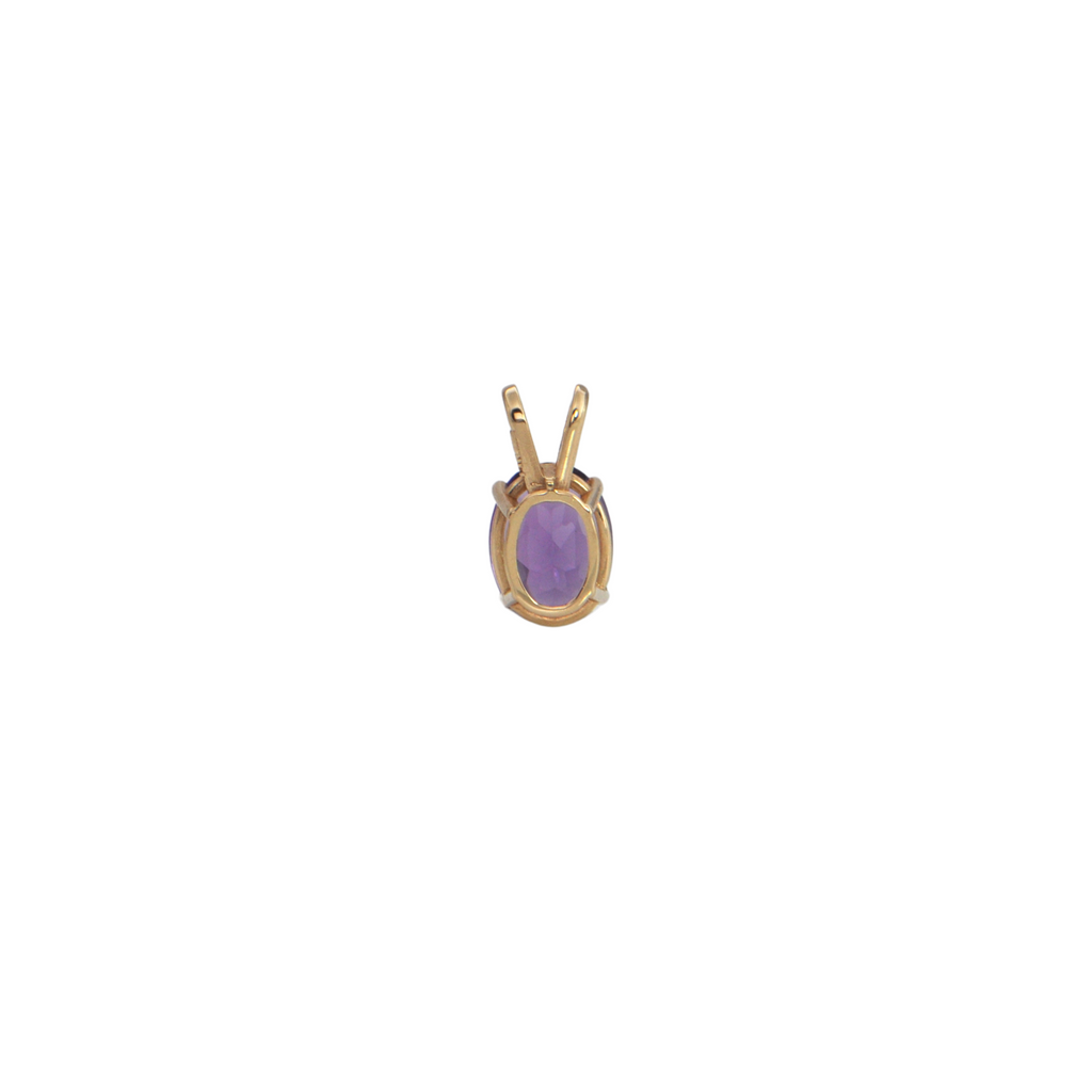 Amethyst 14k Gold Pendant + Montreal Estate Jewelers